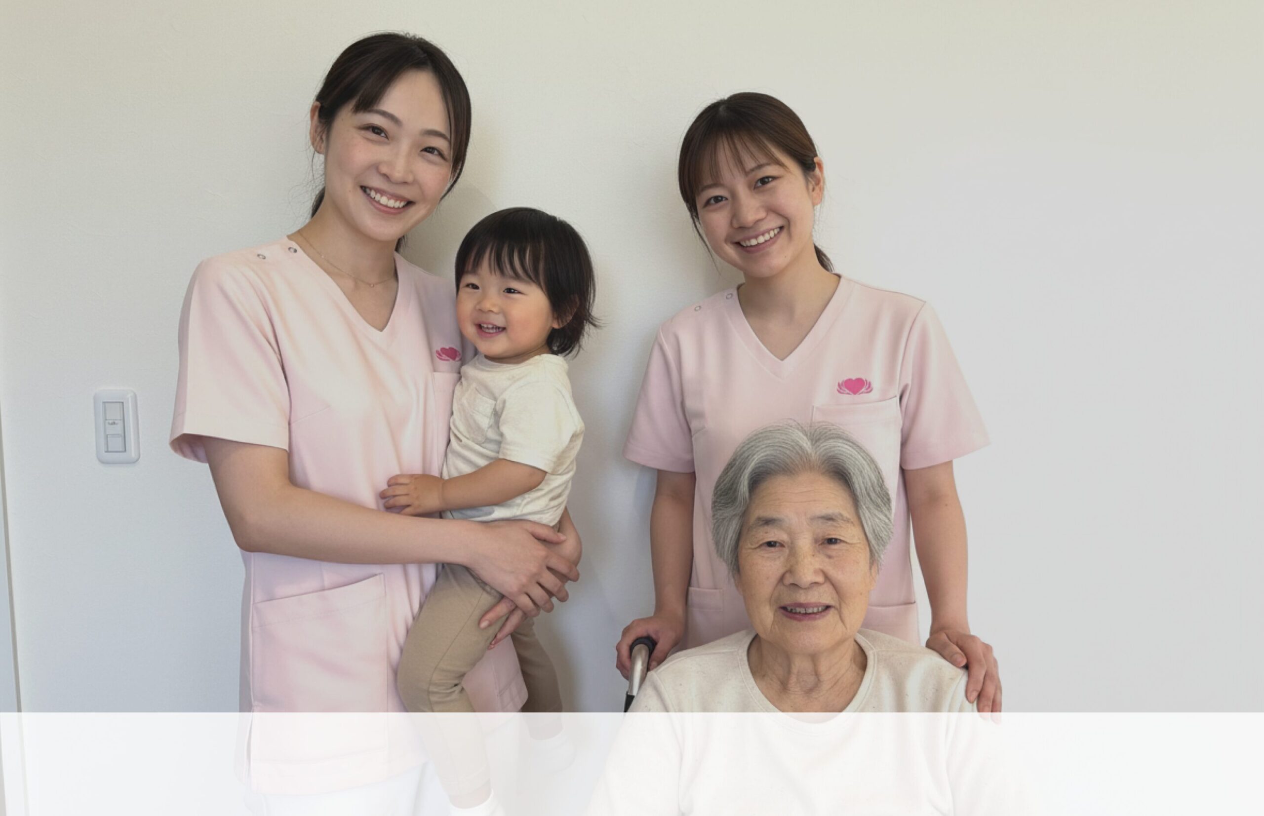 看護師と地域の利用者の画像